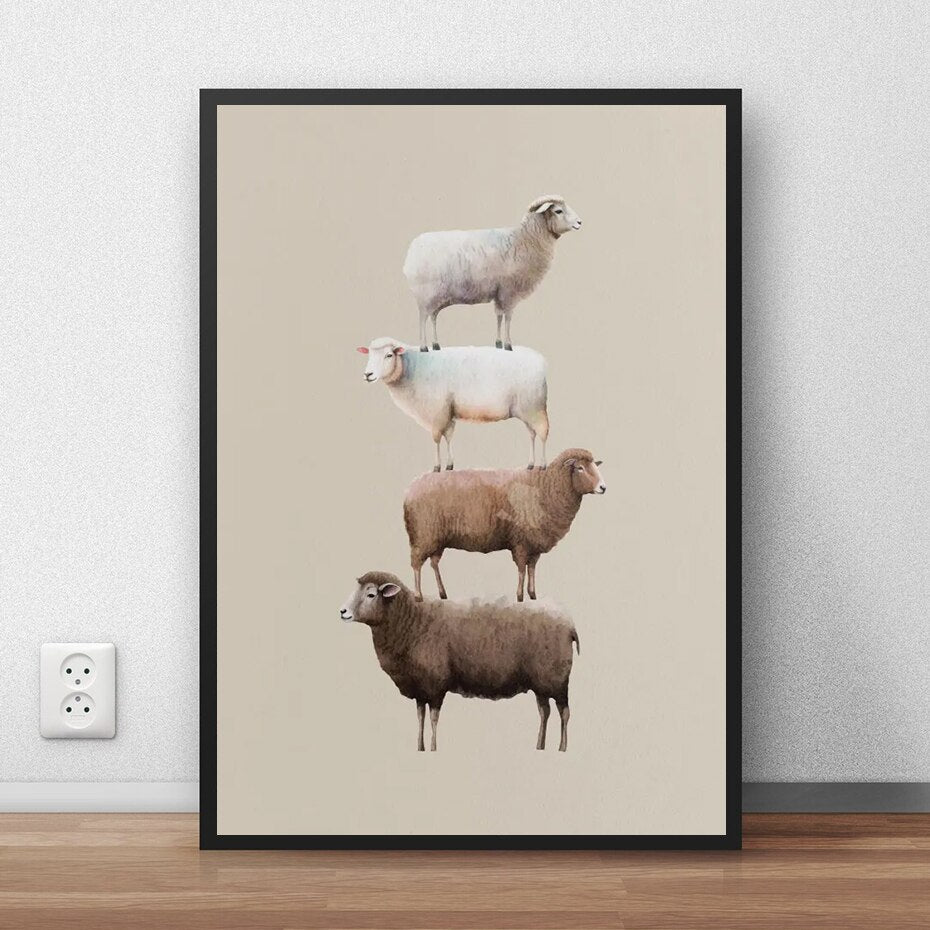Cuadro Infantil Animales Divertidos