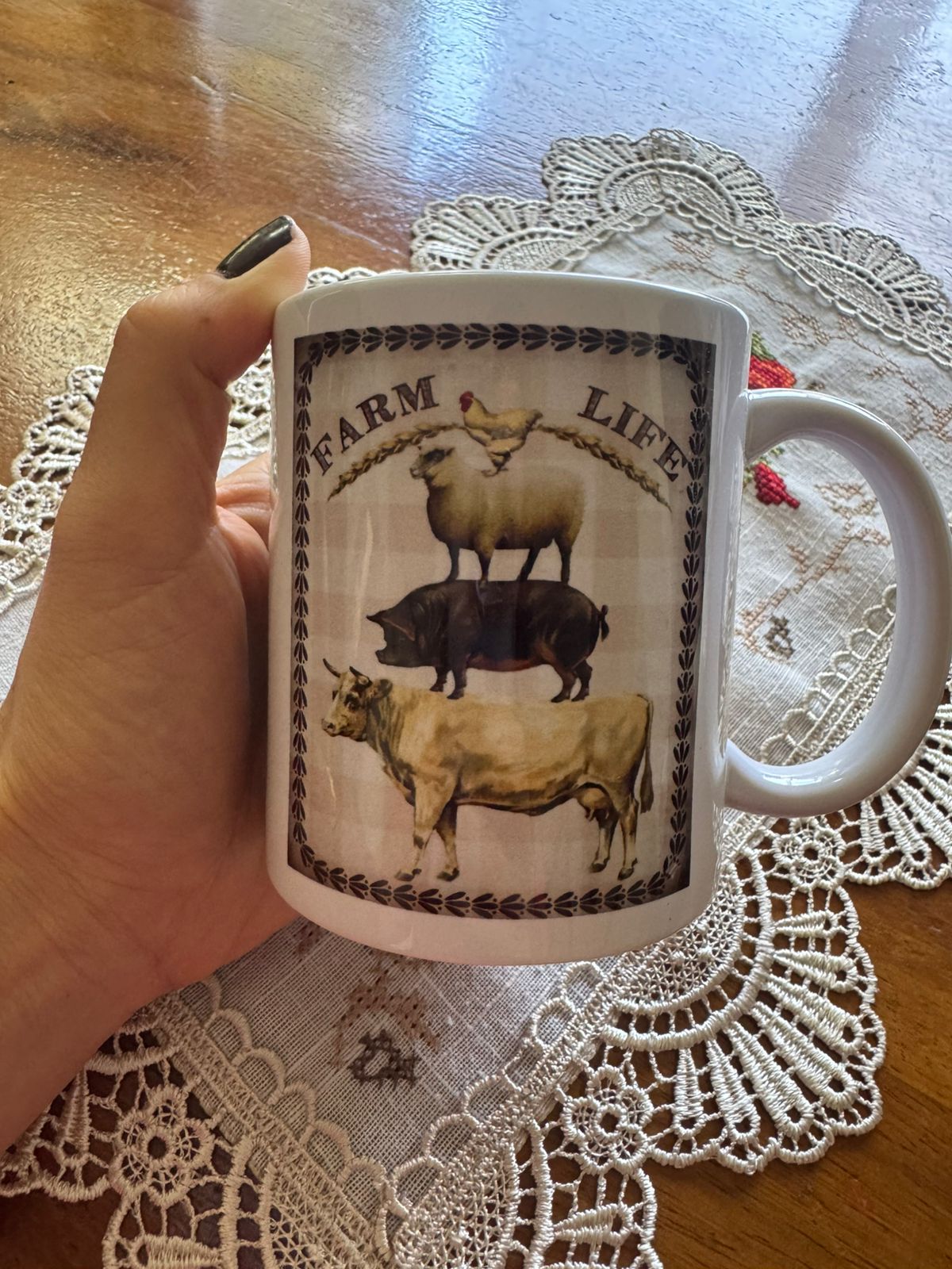 Caneca Mosaico de Animais  Farm Life