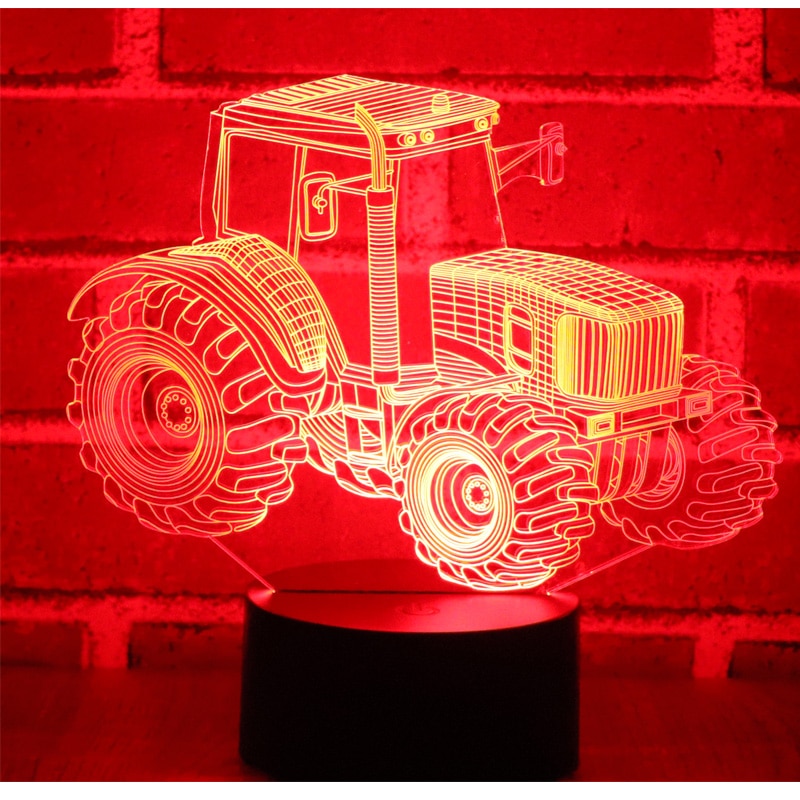 Luminária de LED 3D - Trator