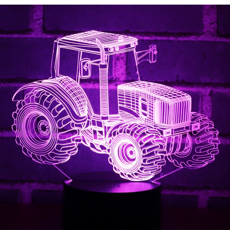 Luminária de LED 3D - Trator