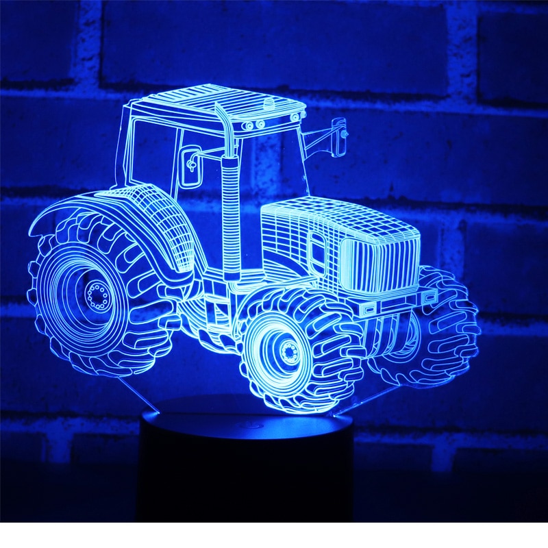 Luminária de LED 3D - Trator