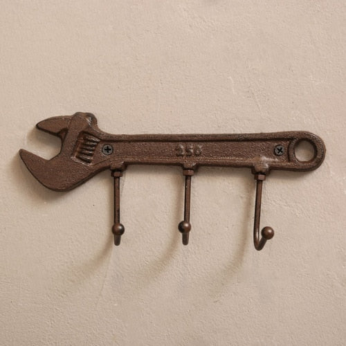 Gancho de pared retro de hierro fundido 