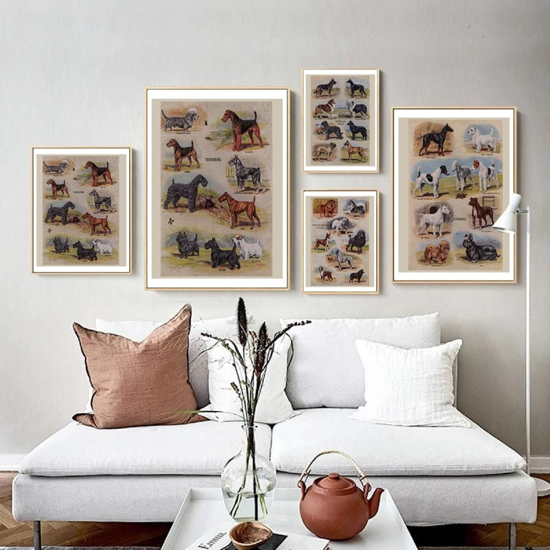 Biombos vintage para perros